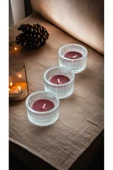 IKEA Tealight 3 Adet Mumluk, Cam, 3.5 Cm Ve 3 Adet Yabani Meyveler Kokulu Mum - 1