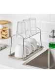 IKEA Tezgah Üzeri Bulaşıklık, Paslanmaz Çelik 32x13x19 Cm Pratik Kullanım - 4