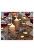 IKEA Cam Glasıg Mum Tabağı Cam 10x10 cm Kare Klasik Sunum Tabağı 1 BPA Free Gri - 4