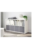 IKEA Kulplu kutu, oyuncak kutusu, organizer, Genişlik: 33 cm  Derinlik: 38 cm  Yükseklik: 33 cm - 4