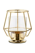 IKEA Dekoratif Tealight Mumluk Yükseklik 10 Cm İkea Metal Mumluk Altın Renk Mum Kabı - 1