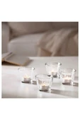 IKEA 8'li Set Tealight Mumluk Yükseklik: 6 Cm İkea 8 Adet Cam Tealiht Mum Kabı Şeffaf - 4