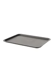 IKEA Servis Tepsisi 37x29 Cm Sunum Tepsisi Çay Kahve Taşıma Plastik Tepsi Gri Renk - 1