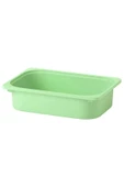 IKEA 3 Adet Plastik Oyuncak Saklama Kutusu 42x30x10 Cm İkea 3'lü Set Düzenleme Kutusu Açık Yeşil Kutu - 3