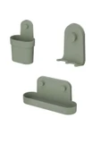 IKEA ÖBONÄS Vantuzlu Çok Amaçlı Baharatlık Sabunluk Askılık Organizer 3’lü Seti - 1
