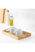 IKEA Kulplu Bambu Dikdörtgen Tepsi 50x30 Cm Sunum-servis Tepsisi - 2