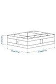 IKEA Bölmeli Kutu Genişlik: 44 Cm Derinlik: 34 Cm Yükseklik: 11 Cm Katlanabilir - 3