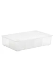 IKEA Kapaklı Bölmeli Kutu 34x21x8 Cm İkea Saklama Kutusu Takı Makyaj Malzemesi Kutusu Plastik - 3