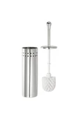 IKEA 2'li Banyo Seti - Çöp Kovası & Tuvalet Fırçası - Paslanmaz Çelik 4 litre Gri - 7