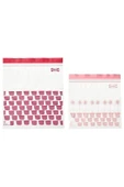 IKEA Istad Kilitlenebilir Buzdolabı Poşeti Kırmızı Pembe 50 adet (25*2,5 lt ve 25x1,2 lt) - 1