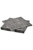 IKEA Groplöja Desenli Peçete Siyah-beyaz 33x33 Cm 30 Adet 80579855 - 1
