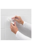 IKEA Banyo Tuvalet Kağıtlığı Vantuzlu 15 Cm Alet Gerekmeden Kolayca Monte Edilir - 2
