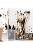 IKEA Beyaz Renk Kalemlik Metal Meridyendukkan Çok Amaçlı Masa Üzeri Düzenleyici Kalemlik - 4