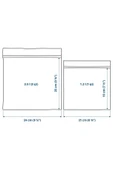 IKEA Istad Kilitlenebilir Buzdolabı Poşeti Kırmızı Pembe 50 adet (25*2,5 lt ve 25x1,2 lt) - 5
