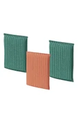 IKEA PEPPRIG ÇOK RENKLİ 28X28 CM OVALAMA SÜNGERİ 3 PARÇA - 1
