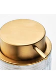 IKEA Altın Gold Başlıklı Sıvı Sabunluk Cam-altın Rengi 350 ml Cam - 2