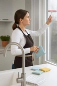 IKEA 3'lü Temizlik Seti | RINNIG 4'lü Temizlik Bezi + LILLNAGGEN Cam Silecek + PEPPRIG 3'lü Sünger - 3