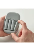 IKEA Ladda Şarj Edilebilir Pil, Yeşil-beyaz, Hr6 Aa 1.2v, 4 Adet, Pil Kapasitesi: 1900 Mah. - 2