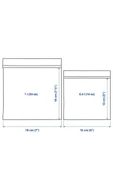 IKEA ISTAD kilitlenebilir buzdolabı poşeti, siyah-sarı, 1 lt ve 0,4 lt, 60 adet - 5