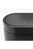 IKEA Brogrund Çöp Kutusu Gri , 4 Lt , Paslanmaz Çelik Siyah - 5