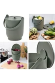 IKEA Çöp Kovası Katlanır Kulplu Kapağı Kenara Sabitlenebilir Polipropilen Plastik Mint Yeşili 4 lt - 1