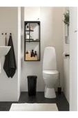 IKEA Banyo Hölass Plastik Çöp Kutusu - Siyah - 8 Lt 8 L Siyah 14 cm Plastik - 2