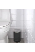 IKEA 2'li Banyo Seti - Banyo Çöp Kutusu / Kovası 3 lt ve Tuvalet Fırçası 38cm - Siyah - 3