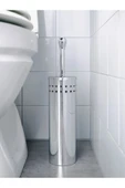 IKEA 2'li Banyo Seti Çöp Kovası Tuvalet Fırçası Paslanmaz Çelik 5 litre Gri - 6