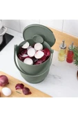 IKEA Çöp Kovası Katlanır Kulplu Kapağı Kenara Sabitlenebilir Polipropilen Plastik Mint Yeşili 4 lt - 3