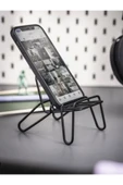 IKEA Krubbet Siyah Koltuk Şekilli Çelik Telefon Tablet Standı Tutucu - 3