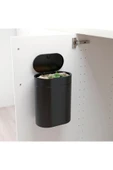 IKEA Brogrund Çöp Kutusu Gri , 4 Lt , Paslanmaz Çelik Siyah - 3