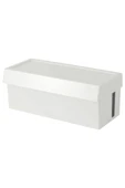 IKEA SÄTTING Kablo Düzenleme Kutusu, Beyaz, 32x14x12 Cm, Kapaklı - 5