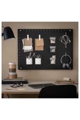 IKEA Skadıs Siyah 76x56 Cm Çok Amaçlı Pano Pegboard - 7