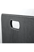 IKEA Masaüstü Düzenleyici 32x16x23 Cm İkea Kalemlik Bölmeli Organizer Siyah Düzenleme Kutusu - 3
