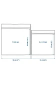 IKEA ISTAD kilitlenebilir buzdolabı poşeti, siyah-sarı, 1 lt x 0,4 lt, 60 adet - 4