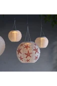 IKEA Solvınden 30 Cm Deniz Yıldızı Solar Güneş Enerjili Sarkıt Lamba Bahçe Teras Balkon Lambası - 1