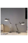 IKEA Gümüş FORSÅ nikelaj kaplama 35 cm çalışma lambası 35 cm Kablolu E14 Ayarlanabilir Boyut Çelik - 3