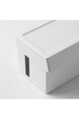 IKEA SÄTTING Kablo Düzenleme Kutusu, Beyaz, 32x14x12 Cm, Kapaklı - 3