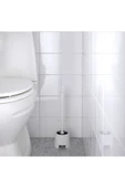 IKEA BOLMEN Klozet Fırçası ve TACKAN Sabunluk  İkili Set - Fırsat Paketi - Beyaz - 3