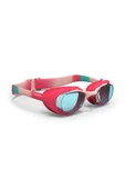 Decathlon Nabaiji S Boy Unisex Yüzücü Gözlüğü Pembe Turkuaz Şeffaf Camlar - 1