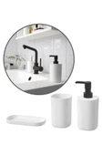 IKEA Storavan 3 Parça Banyo Tuvalet Sabunluk Fırçalık Seti - 1
