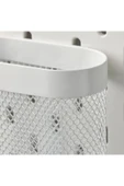 IKEA Skadıs 3 Lü Set 3 Adet Çok Amaçlı Çelik Pano Parçası Beyaz Saklama Sepetleri - 3