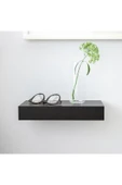 IKEA Siyah Lack 30x26 Cm Venge Gizli Bağlantılı Ahşap Duvar Rafı Suntalam 30 Cm 26 Cm - 1