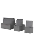 IKEA Skubb Koyu Gri Kutu Seti - 1