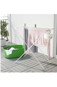 IKEA Metal Metal Jall Minimalist Çamaşır Kurutma Askılığı Beyaz Beyaz - 3