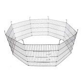 Küçük Irk Köpek ve Tavşanlar İçin Panel Çit 61x48Cm 8 Parça - 1