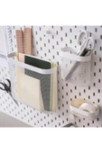 IKEA Skadıs 3 Lü Set 3 Adet Çok Amaçlı Çelik Pano Parçası Beyaz Saklama Sepetleri - 1