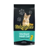 Econature Plus Tavuklu Kısırlaştırılmış Kedi Maması 15Kg - 1