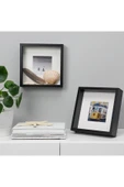 IKEA Sannahed 25x25 Cm Siyah Çiçek Konabilen Derin Kutu Çerçeve Ahşap Fotoğraf Resim Çerçevesi - 5