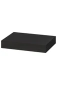 IKEA Siyah Lack 30x26 Cm Venge Gizli Bağlantılı Ahşap Duvar Rafı Suntalam 30 Cm 26 Cm - 2